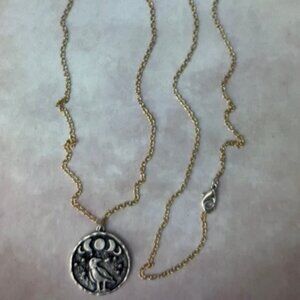 SUNDANCE Artisan Crafted 30" Long Necklace with Silver Bird Pendant is NWOB!!